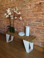 mesa patas chapa metal lacadas plegadas RCdiseño personalizado regalo original decoración casa mobiliario muebles